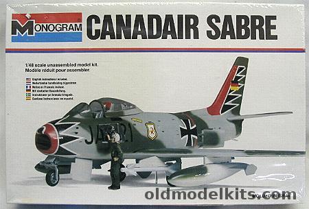 Monogram 1/48 Canadair F-86 Sabre - White Box Issue, 5417 plastic model kit